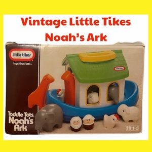 Vintage Little Tikes Noah’s Ark Toddler Tots Set Retro Rare Vintage Toys Set
